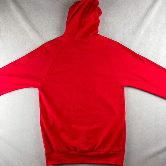 American Apparel Hoodie Mens M Bright Red California Fleece Full Zip Sweatshirt - Picture 4 of 10